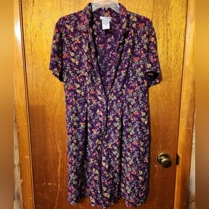 Access vintage purple floral romper